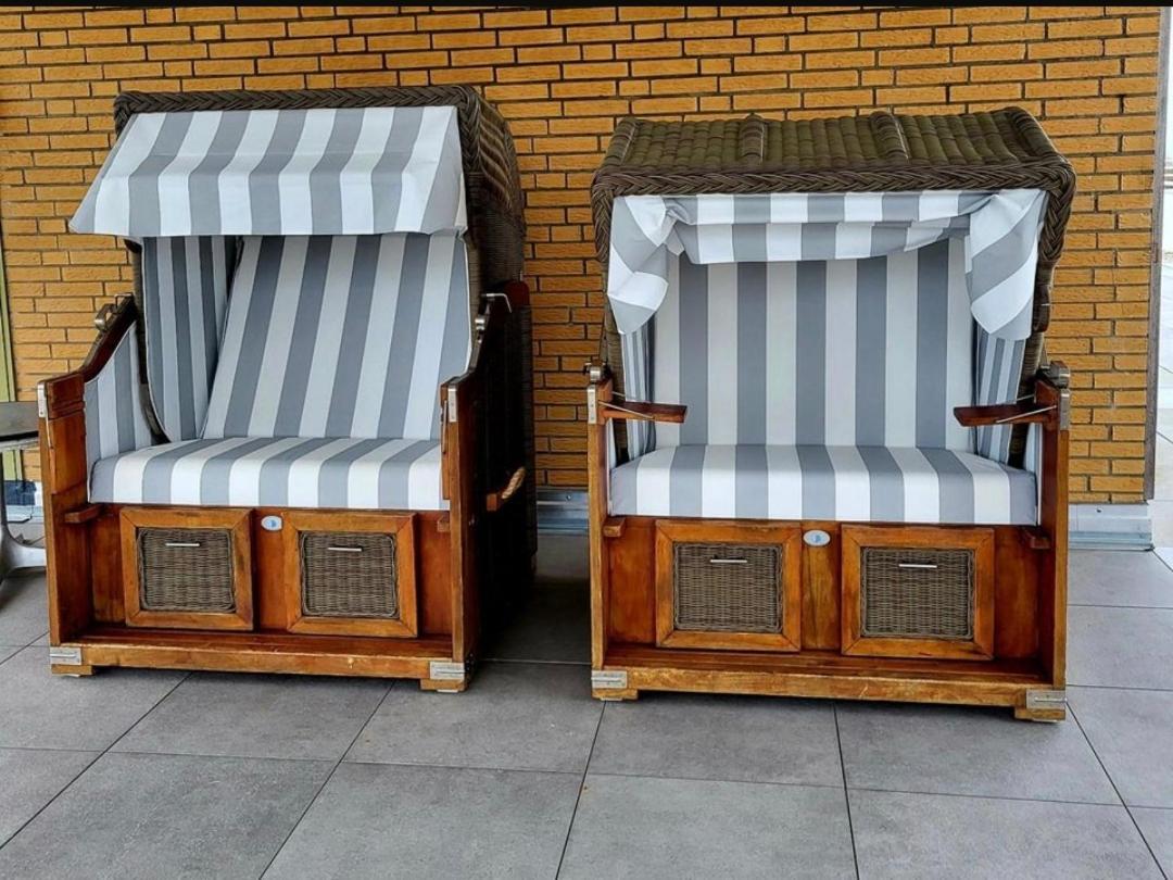 Strandloft Cuxhaven Im Haus Frauenpreiss Sahlenburg - Strandnah - 2 Hunde Willkommen -Schwimmbad - Sauna - Direkt Am Wald - Dachterrasse Mit Blick Nach Neuwerk Esterno foto